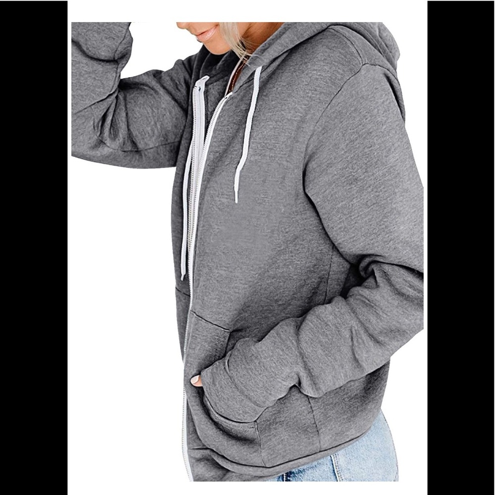 🆕 Long Sleeve Zip Up Active Hoodie - Picture 2 of 2